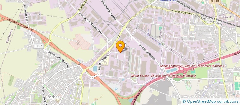 localisation de l'entreprise SPS SUBLET PAPIERS SERVICE à CORBAS