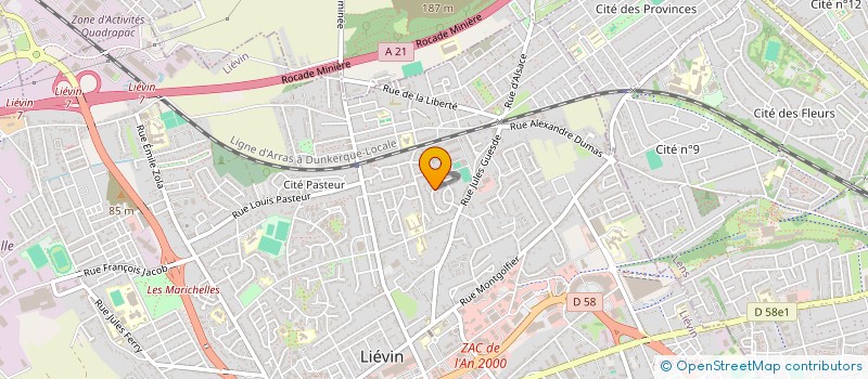 localisation de l'entreprise SPSC  LIEVIN