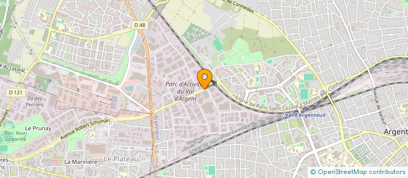 localisation de l'entreprise SPSP 95-SAPEUR-POMPIER SOLIDAR PARTAGE  ARGENTEUIL