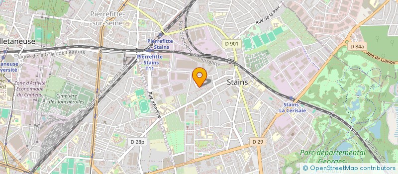 localisation de l'entreprise SPT ETANCHEITE à STAINS