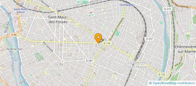 localisation de l'entreprise SPTB STE PARISIENNE TRAVAUX DU BATIMENT  SAINT-MAUR-DES-FOSSES