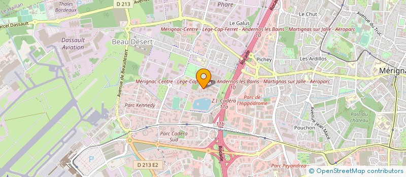 localisation de l'entreprise SPTD à MERIGNAC