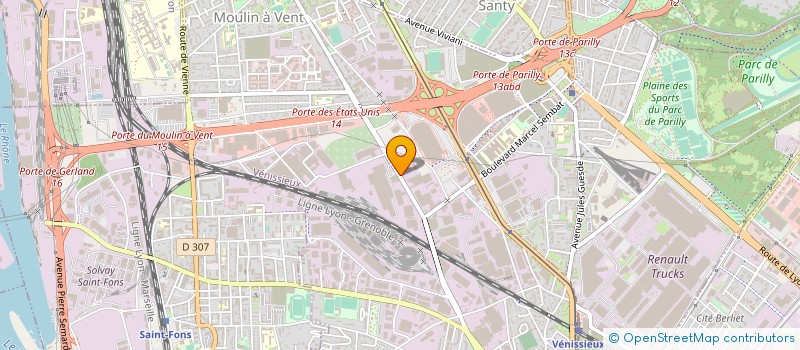 localisation de l'entreprise SPY TRANSPORT  VENISSIEUX