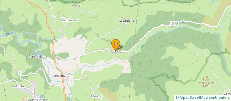 localisation de l'entreprise SPYDER à SAINT-CERNIN
