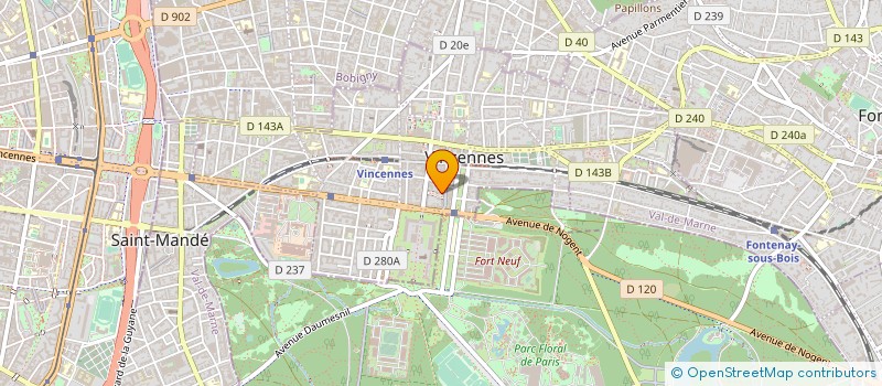 localisation de l'entreprise SPYRA à VINCENNES