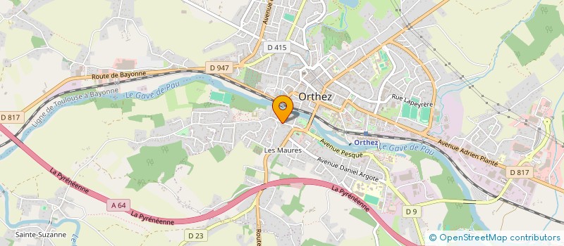 localisation de l'entreprise SPYRAL ENVIRONNEMENT  ORTHEZ