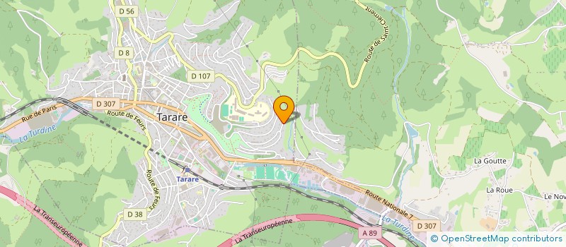 localisation de l'entreprise SQ2C  TARARE