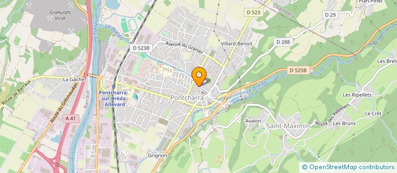 localisation de l'entreprise SQCI MIGNOT  PONTCHARRA