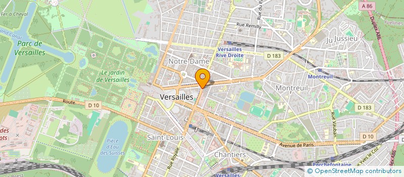 localisation de l'entreprise SQI à VERSAILLES