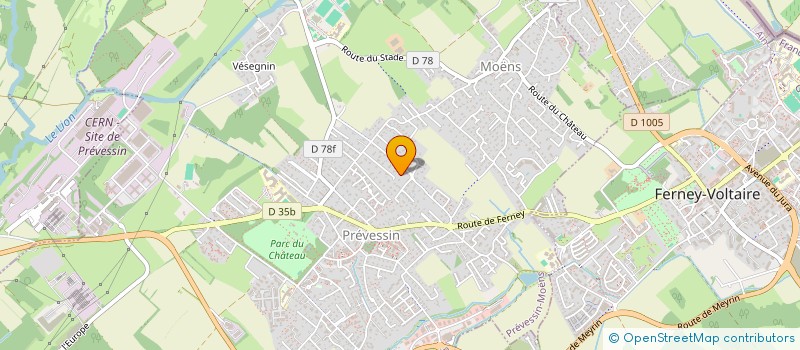 localisation de l'entreprise SQLBROWSER à PREVESSIN-MOENS