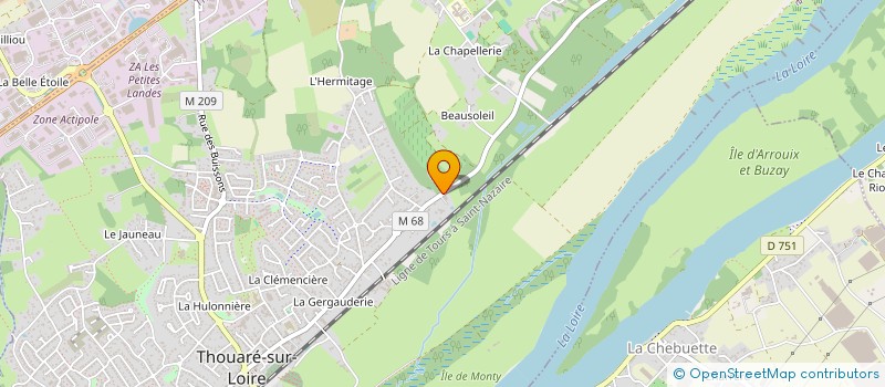 localisation de l'entreprise SQM AUTO à THOUARE-SUR-LOIRE
