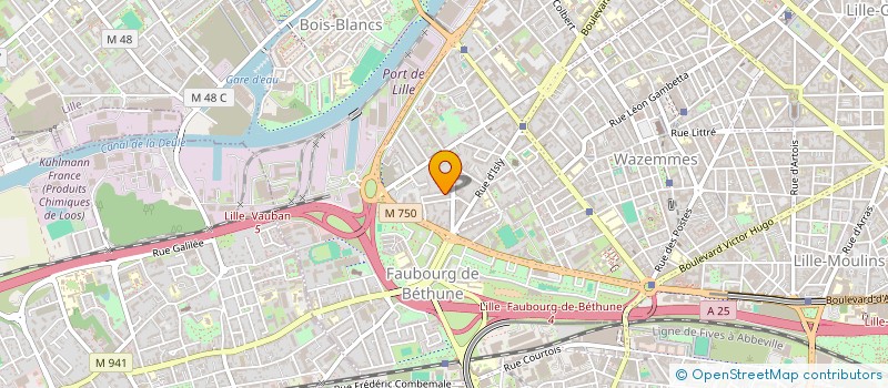 localisation de l'entreprise SQS à LILLE