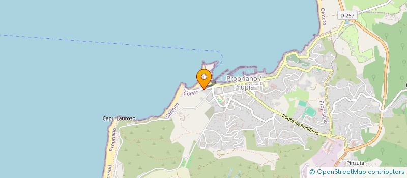 localisation de l'entreprise SQUADRA CAURIA VALINCO SARTENE  PROPRIANO