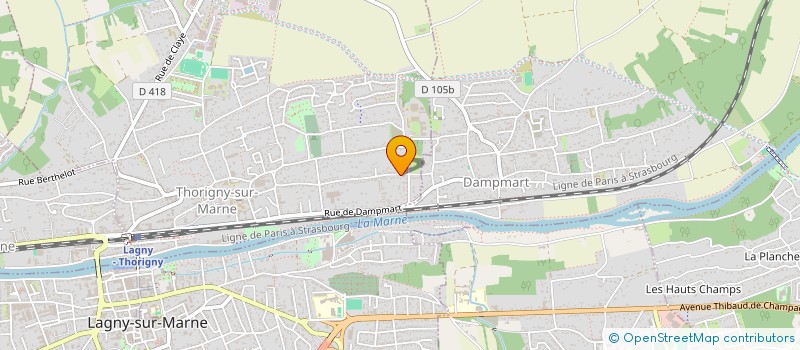 localisation de l'entreprise SQUADRA SPORT à LAGNY-SUR-MARNE
