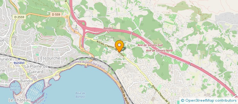 localisation de l'entreprise SQUALE à SANARY-SUR-MER
