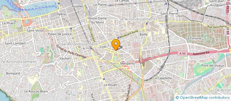 localisation de l'entreprise SQUARADENT à MARSEILLE