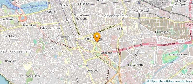 localisation de l'entreprise SQUARADENT à MARSEILLE