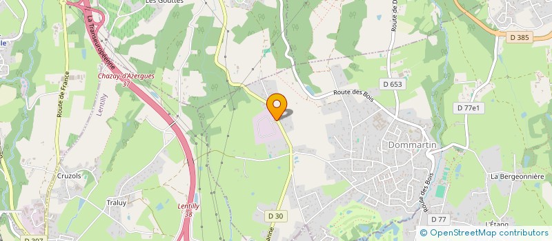 localisation de l'entreprise SQUARE 3  DOMMARTIN