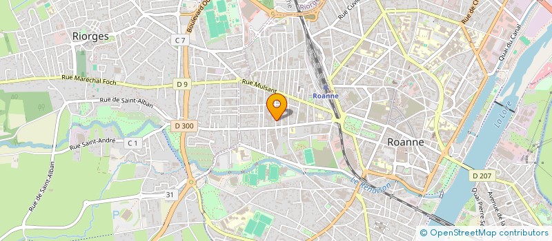 localisation de l'entreprise SQUARE à ROANNE