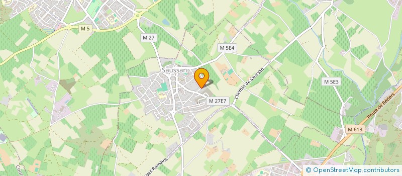 localisation de l'entreprise SQUARE AD  SAUSSAN