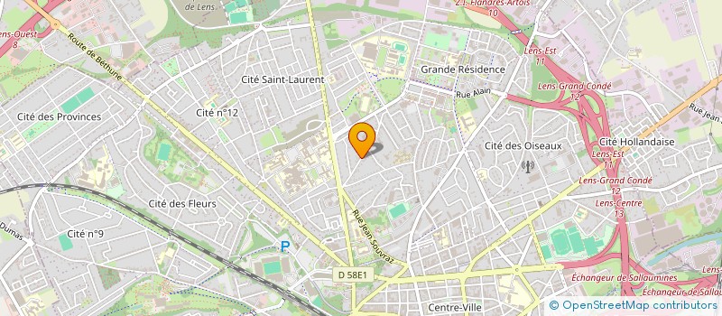 localisation de l'entreprise SQUARE AUTO  LENS