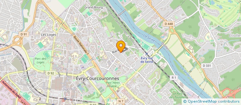 localisation de l'entreprise SQUARE-AVENIR à EVRY-COURCOURONNES