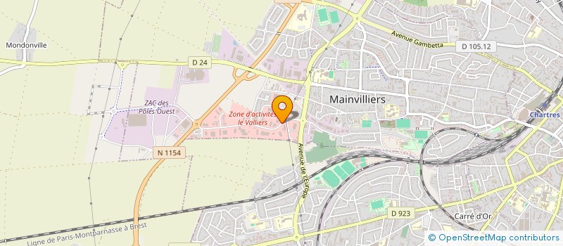 localisation de l'entreprise SQUARE CERAM à MAINVILLIERS