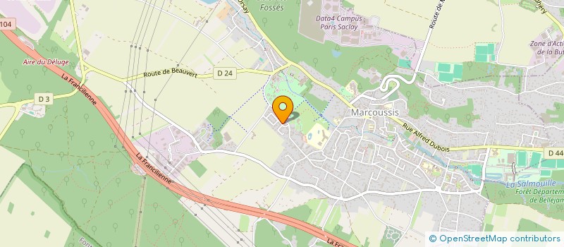 localisation de l'entreprise SQUARE DES ECRIVAINS  MARCOUSSIS