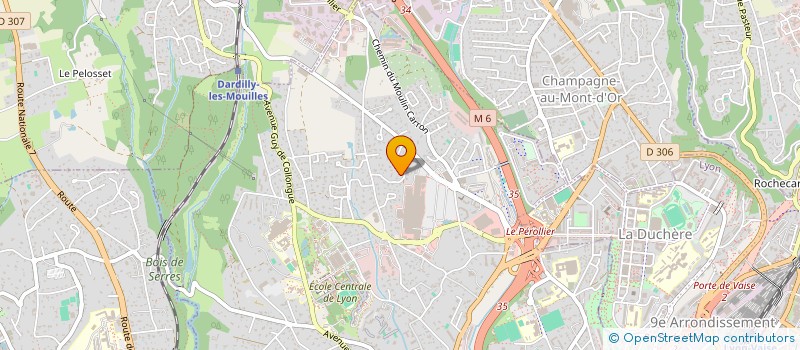 localisation de l'entreprise SQUARE FI à ECULLY