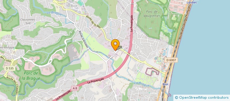 localisation de l'entreprise SQUARE FOOT SELF STORAGE  BIOT