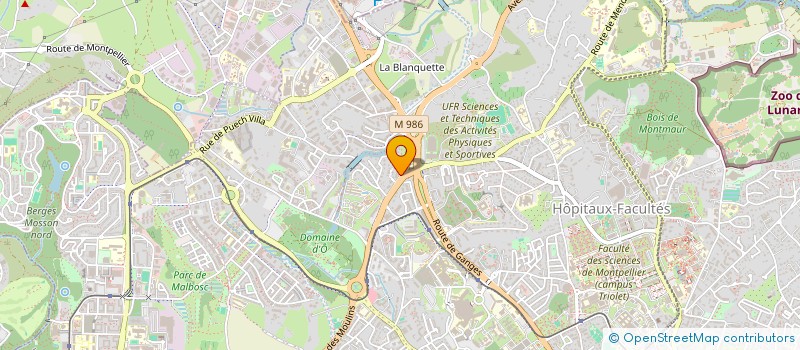 localisation de l'entreprise SQUARE HABITAT LANGUEDOC à MONTPELLIER