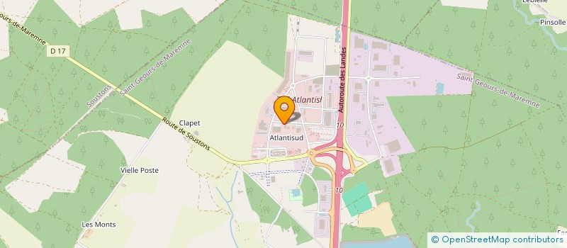 localisation de l'entreprise SQUARE INVEST à SAINT-GEOURS-DE-MAREMNE