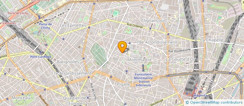 localisation de l'entreprise SQUARE JUNOT  PARIS