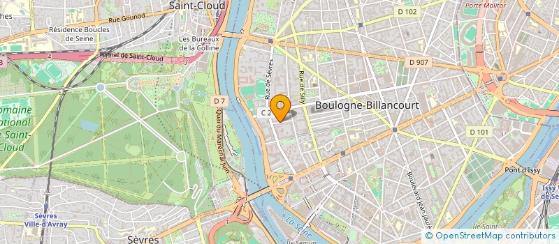 localisation de l'entreprise SQUARE MARKETING  BOULOGNE-BILLANCOURT