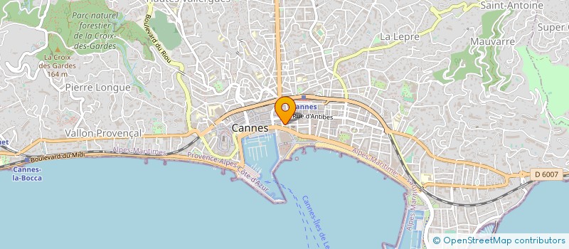 localisation de l'entreprise SQUARE MERIMEE  CANNES