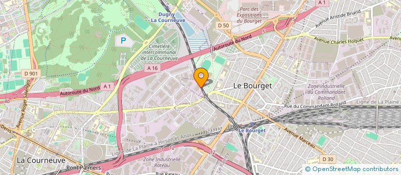 localisation de l'entreprise SQUARE ONE AVIATION à LE BOURGET