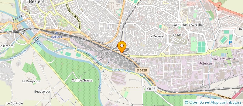 localisation de l'entreprise SQUARE PROMOTION à BEZIERS