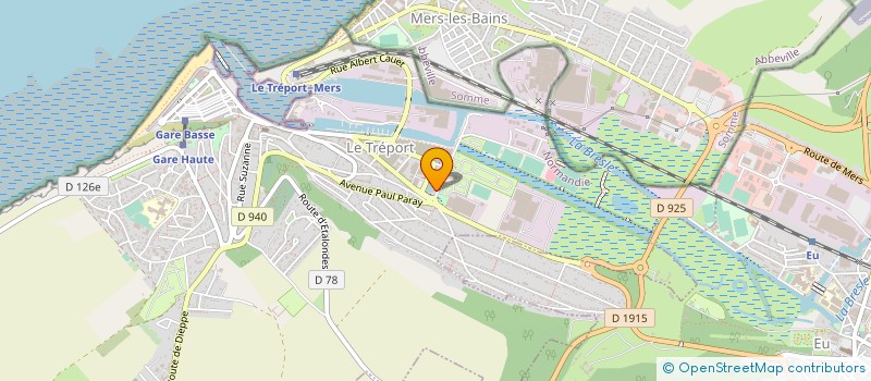 localisation de l'entreprise SQUARE SANIT JEAN  LE TREPORT