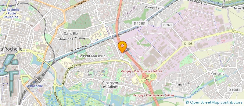 localisation de l'entreprise SQUASH CLUB DE LA ROCHELLE  LA ROCHELLE