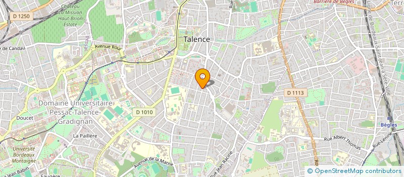 localisation de l'entreprise SQUASH CLUB DE TALENCE  TALENCE