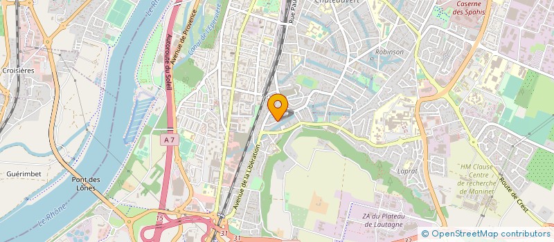 localisation de l'entreprise SQUASH CLUB DE VALENCE  VALENCE