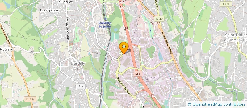 localisation de l'entreprise SQUASH DES MONTS D OR à DARDILLY