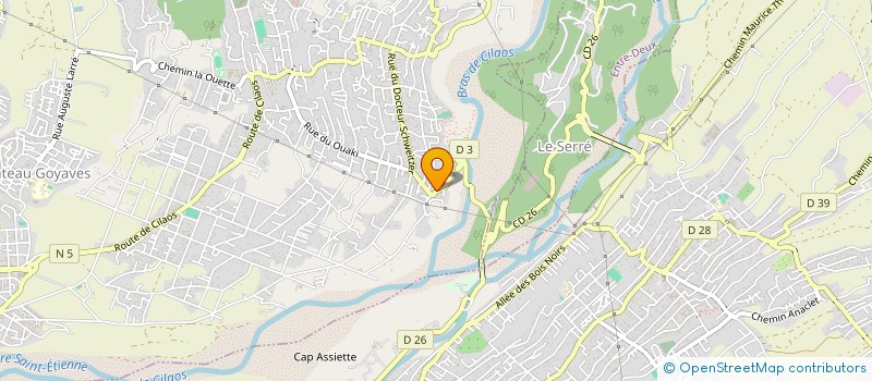 localisation de l'entreprise SQUASH-OI.COM  SAINT-LOUIS