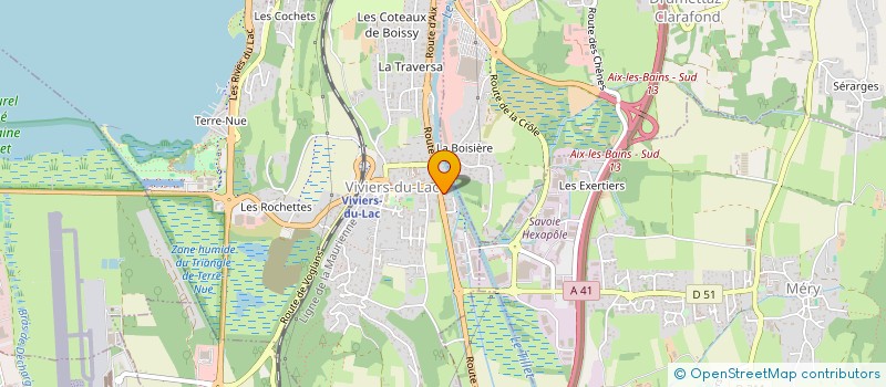 localisation de l'entreprise SQUASH RAQUETTE CLUB  VIVIERS-DU-LAC