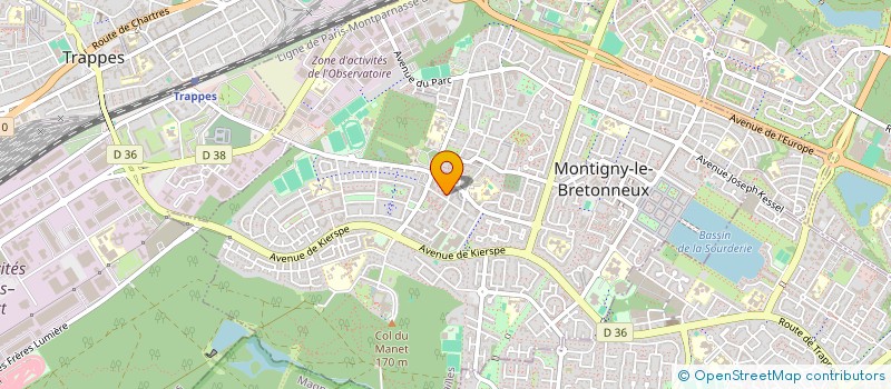 localisation de l'entreprise SQY SOURCE  MONTIGNY-LE-BRETONNEUX