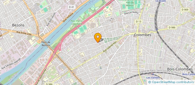 localisation de l'entreprise SR 2J à COLOMBES