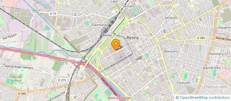 localisation de l'entreprise SR  REIMS