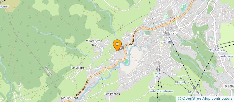 localisation de l'entreprise SR ARCHITECTES  MEGEVE