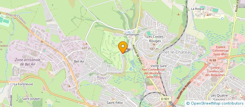 localisation de l'entreprise SR-ASF IMMO  ONET-LE-CHATEAU