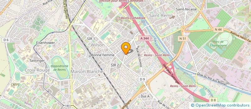 localisation de l'entreprise SR BAT à REIMS